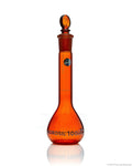 Borosil Wide-Neck Volumetric Flask with Glass Stopper, Class A