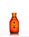 Borosil Amber Borosilicate Glass Reagent Bottles with Stoppers - LabShopNow.com