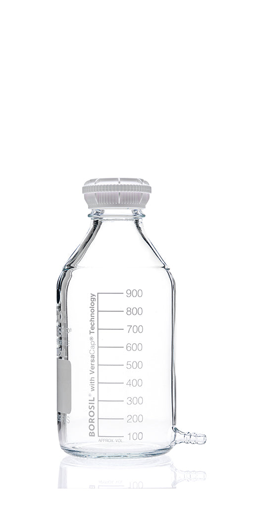 PUREGRIP Borosilicate Glass Aspirator Bottles, GL45 Cap - LabShopNow.com