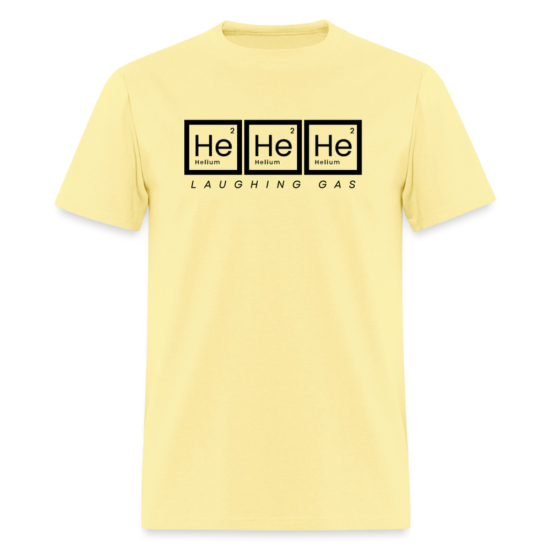 He He He - Helium - Laughing Gas - Men's T-Shirt | GILDAN 5000 - cornsilk