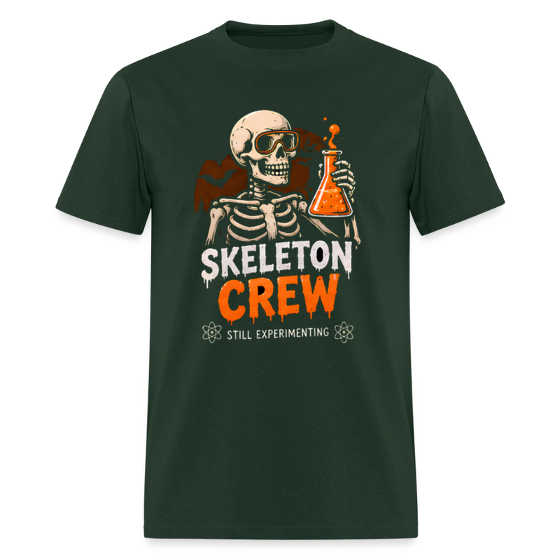 Skeleton Crew Halloween Men's T-Shirt - forest green