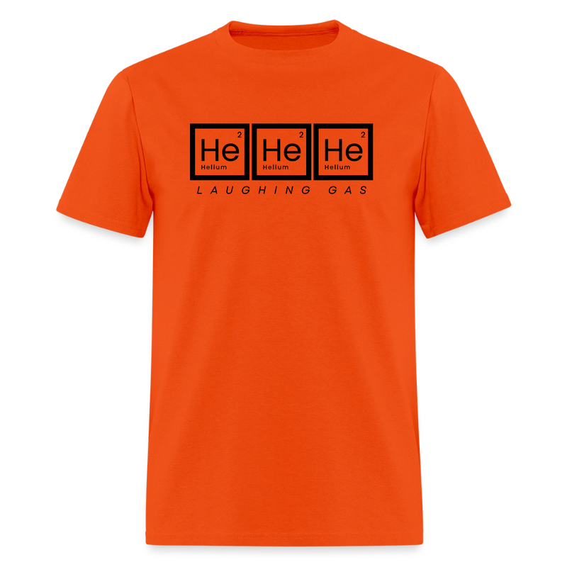 He He He - Helium - Laughing Gas - Men's T-Shirt | GILDAN 5000 - orange