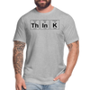 THINK - Unisex Jersey T-Shirt by Bella + Canvas - heather gray