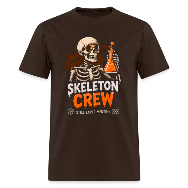 Skeleton Crew Halloween Men's T-Shirt - brown