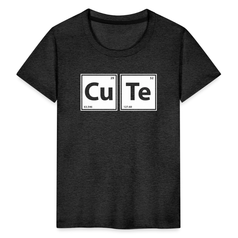"CUTE" - Toddler Premium T-Shirt - charcoal grey