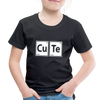 "CUTE" - Toddler Premium T-Shirt - black
