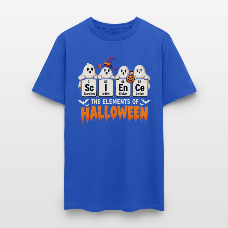 Elements of Halloween Men's T-Shirt - royal blue