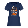 Skeleton Crew Halloween Women's T-Shirt -  blue dusk