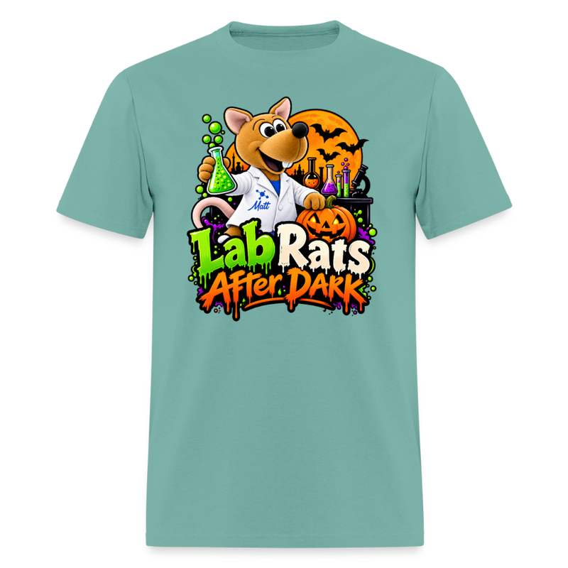Matt - Lab Rats after Dark - Halloween Men's T-Shirt - aquatic
