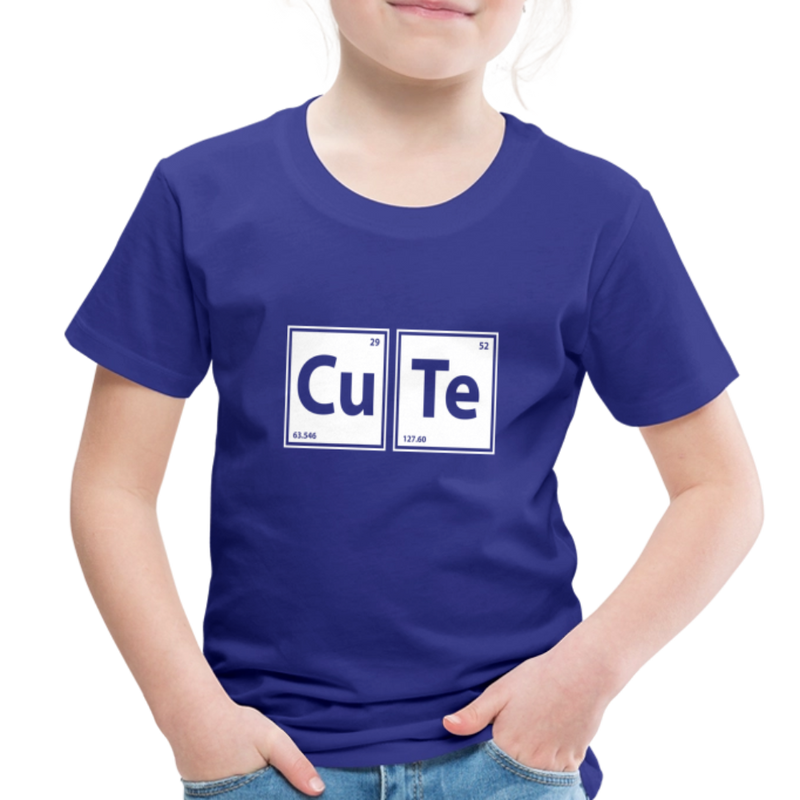 "CUTE" - Toddler Premium T-Shirt - royal blue