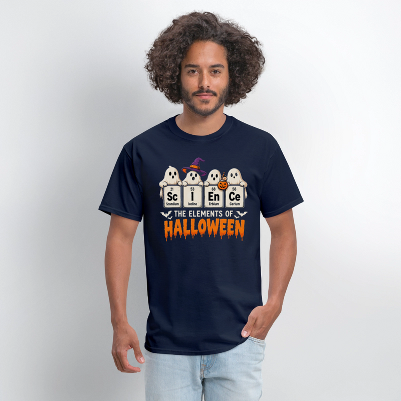 Elements of Halloween Men's T-Shirt - navy