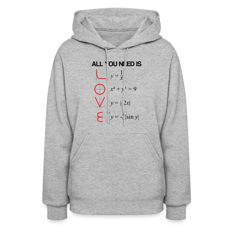 "All You Need Is Love" Women's Hoodie - heather gray