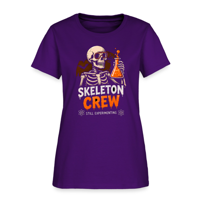 Skeleton Crew Halloween Women's T-Shirt - purple