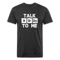 Fitted Cotton/Poly T-Shirt by Next Level - heather black