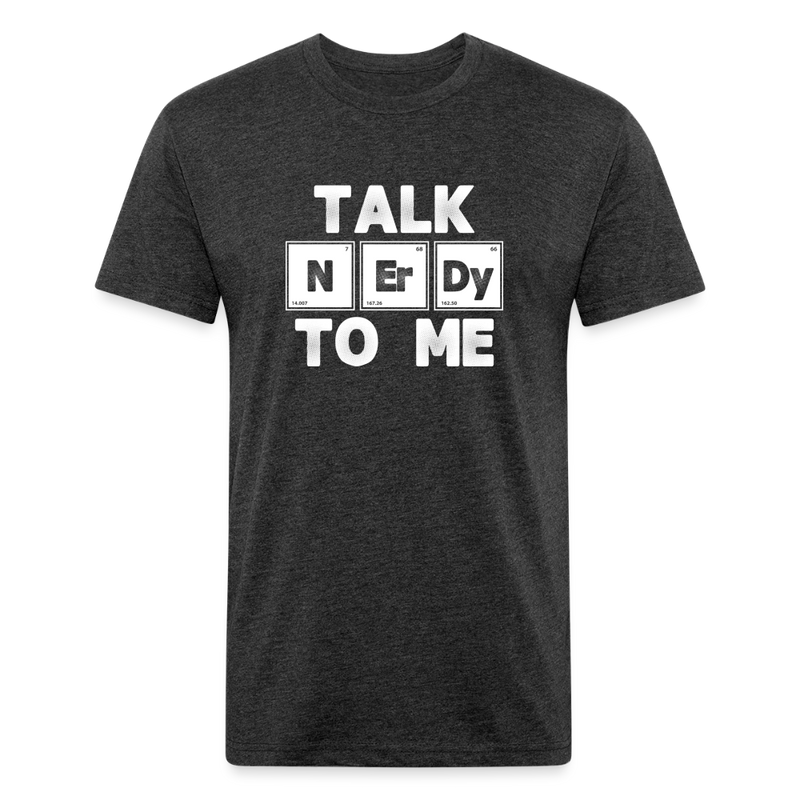 Fitted Cotton/Poly T-Shirt by Next Level - heather black