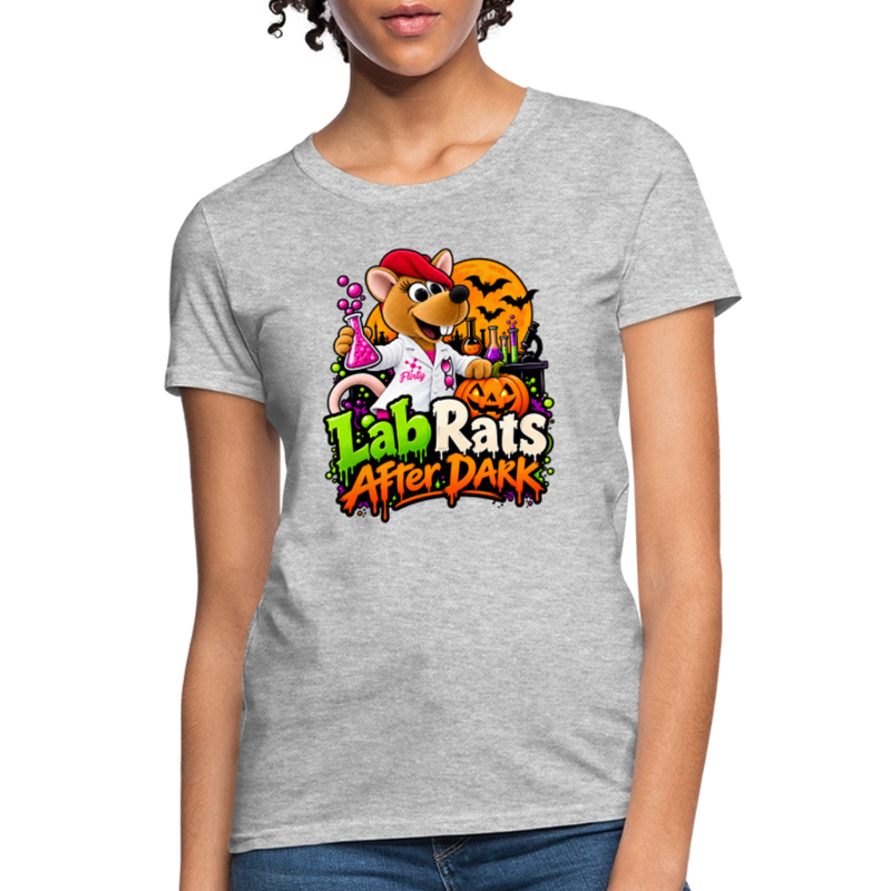 Flirty Lab Rats after Dark - Halloween Women's T-Shirt - heather gray