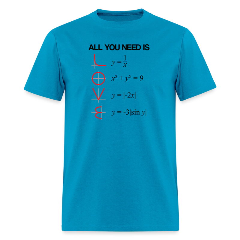 "All You Need Is LOVE" - Men's T-Shirt | GILDAN 5000 - turquoise
