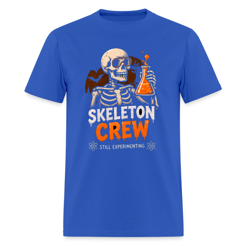 Skeleton Crew Halloween Men's T-Shirt - royal blue