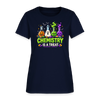 Chemistry is a Treat Halloween Women's T-Shirt - navy