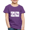"CUTE" - Toddler Premium T-Shirt - purple