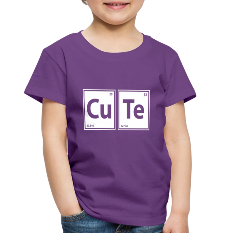 "CUTE" - Toddler Premium T-Shirt - purple