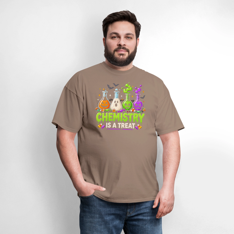 Chemistry is a Treat Halloween Men's T-Shirt - safari