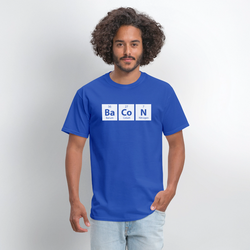 "BACON" - Funny Quotes - Men's T-Shirt | GILDAN 5000 - royal blue