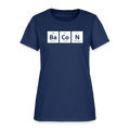 "BACON" - Funny Quotes - Women's T-Shirt -  blue dusk