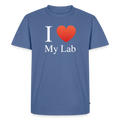 "I Love My Lab" - Men's Premium T-Shirt - stone blue 
