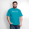 "Think" - Men's T-Shirt | GILDAN 5000 - turquoise