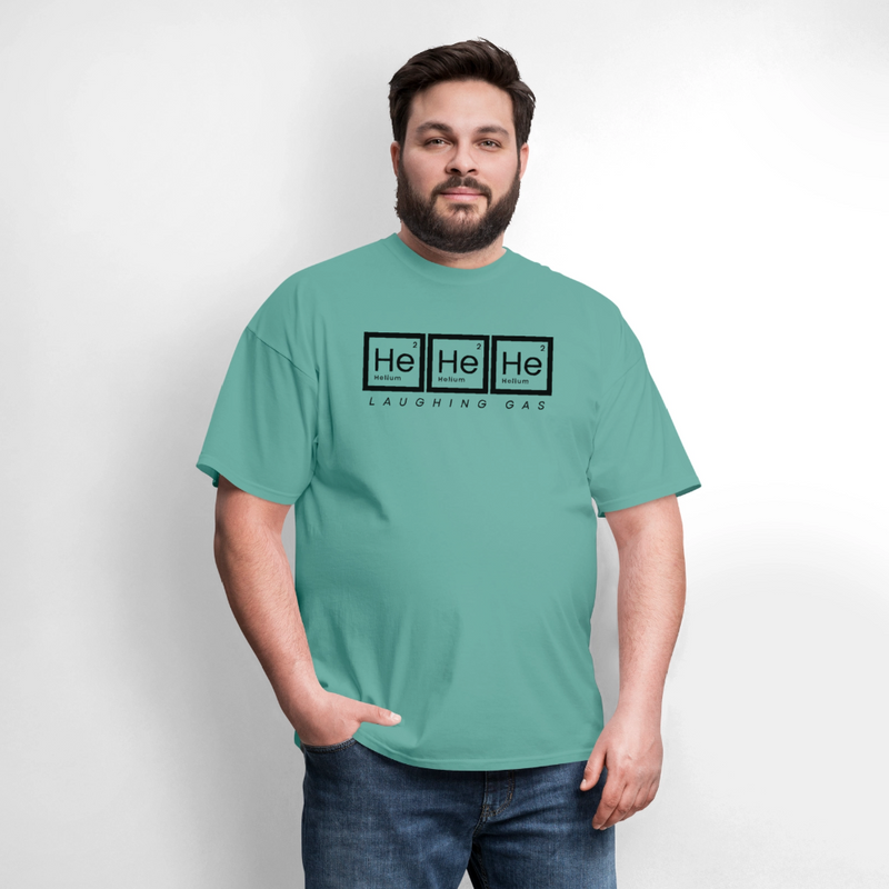 He He He - Helium - Laughing Gas - Men's T-Shirt | GILDAN 5000 - aquatic