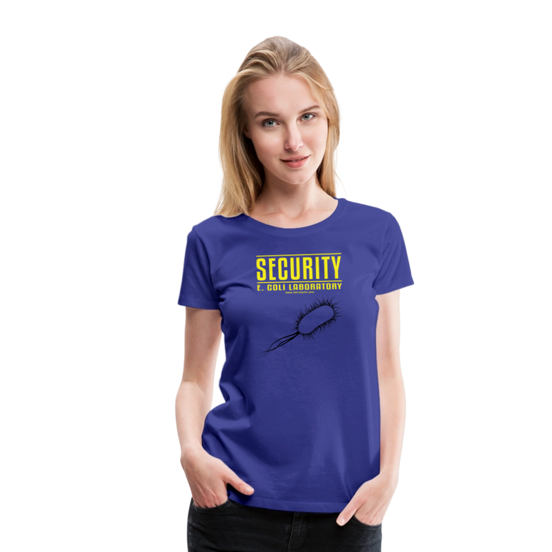 "Security E. Coli Laboratory" -  Women’s Premium T-Shirt - royal blue