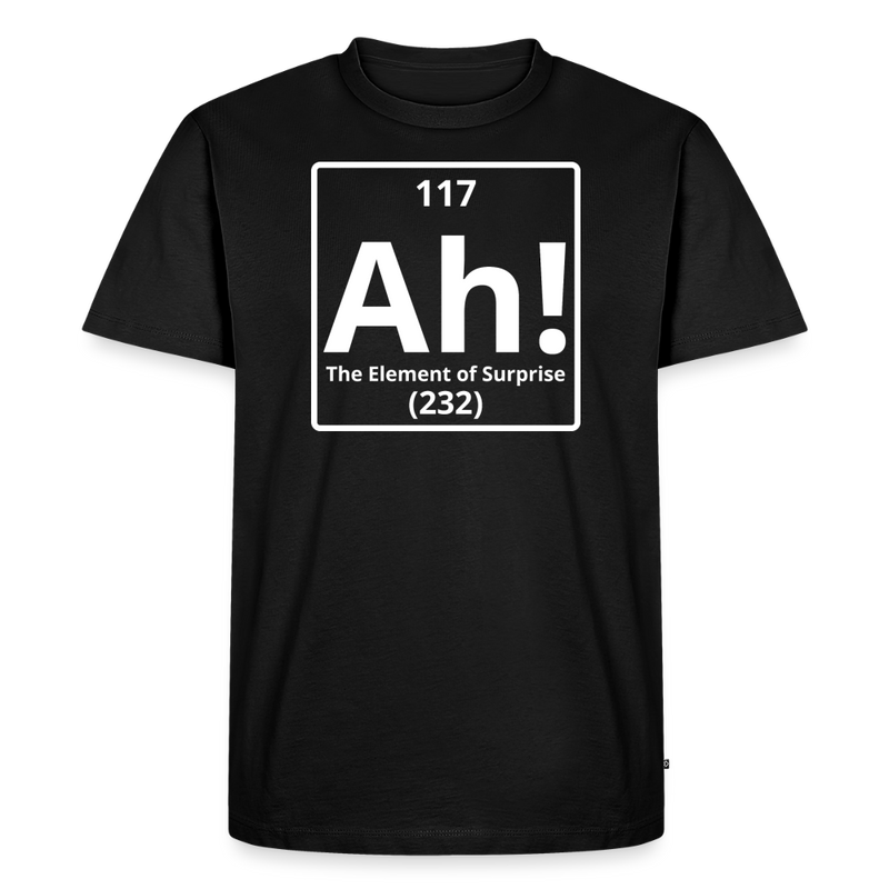"Ah! The Element of Surprise" Science T-Shirt – Funny Chemistry Shirt Inspired by Project Hail Mary - Men's Premium T-Shirt - black