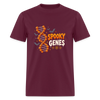 Spooky Genes Halloween Men's T-Shirt - burgundy