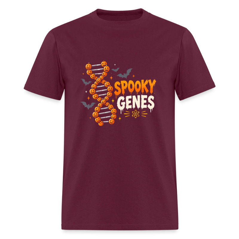 Spooky Genes Halloween Men's T-Shirt - burgundy