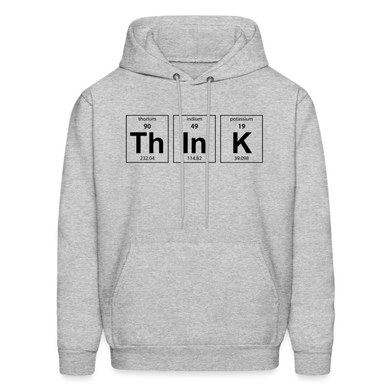 "Think" - Men's Hoodie - heather gray
