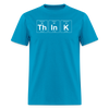 "Think" - Men's T-Shirt | GILDAN 5000 - turquoise