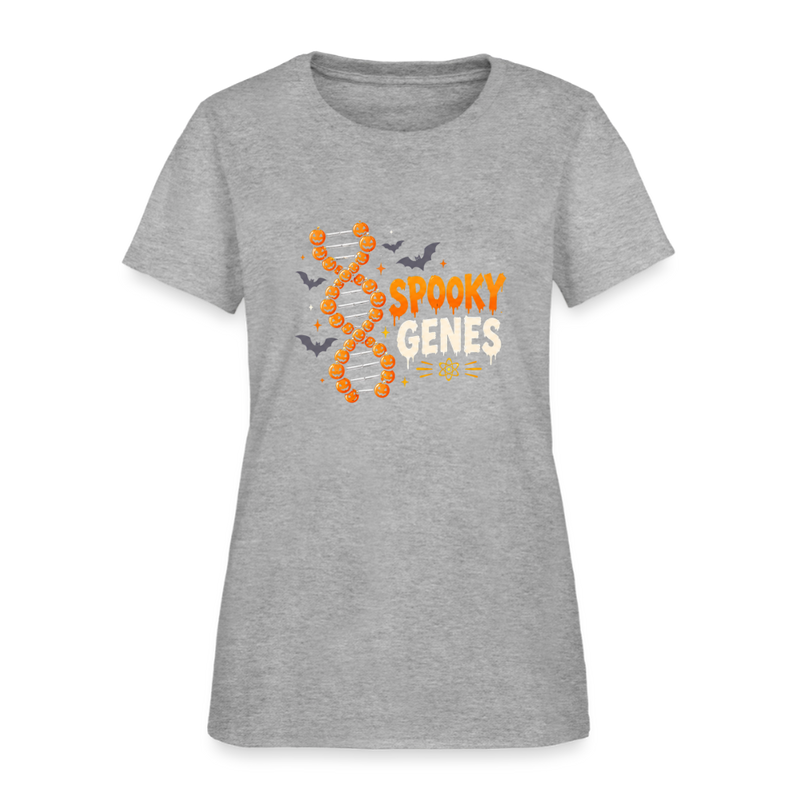 Spooky Genes Halloween Women's T-Shirt - heather gray