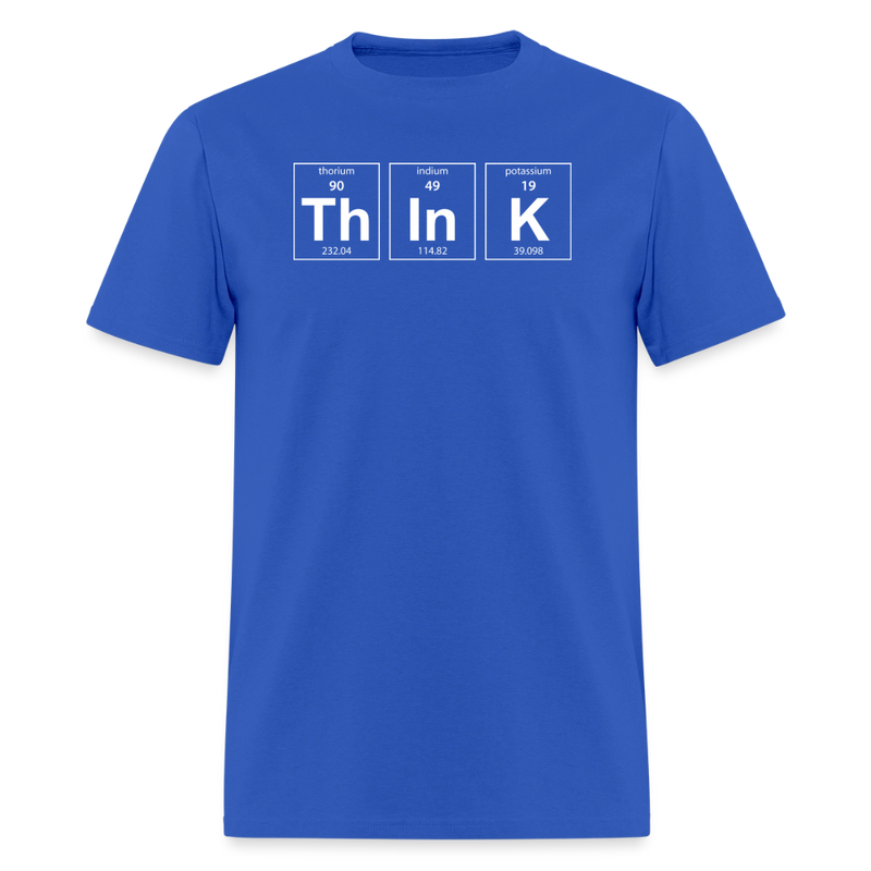 "Think" - Men's T-Shirt | GILDAN 5000 - royal blue