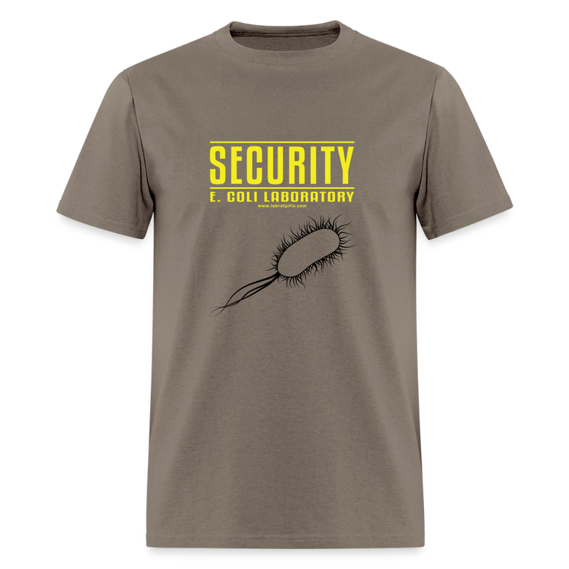 "Security E. Coli Laboratory" - Men's T-Shirt | GILDAN 5000 - safari