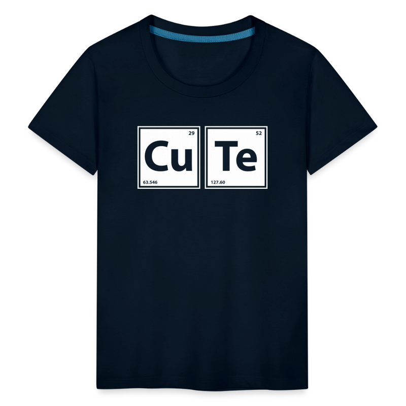 "CUTE" - Toddler Premium T-Shirt - deep navy
