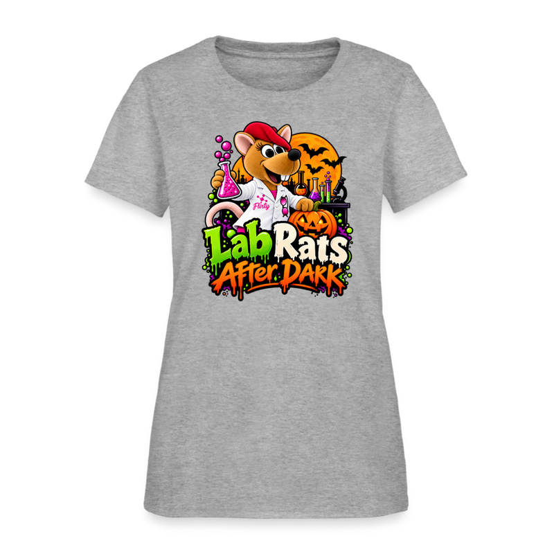 Flirty Lab Rats after Dark - Halloween Women's T-Shirt - heather gray