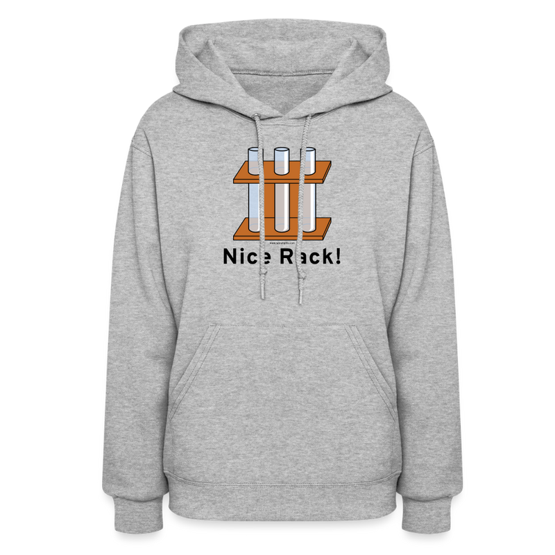 "Nice Rack" - Women's Hoodie - heather gray