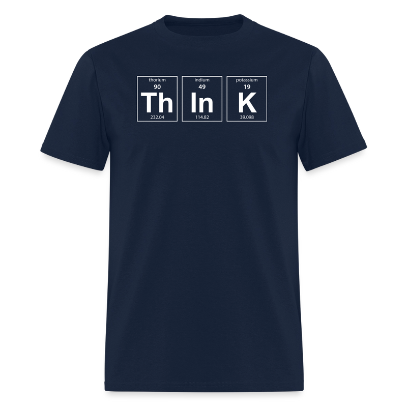 "Think" - Men's T-Shirt | GILDAN 5000 - navy
