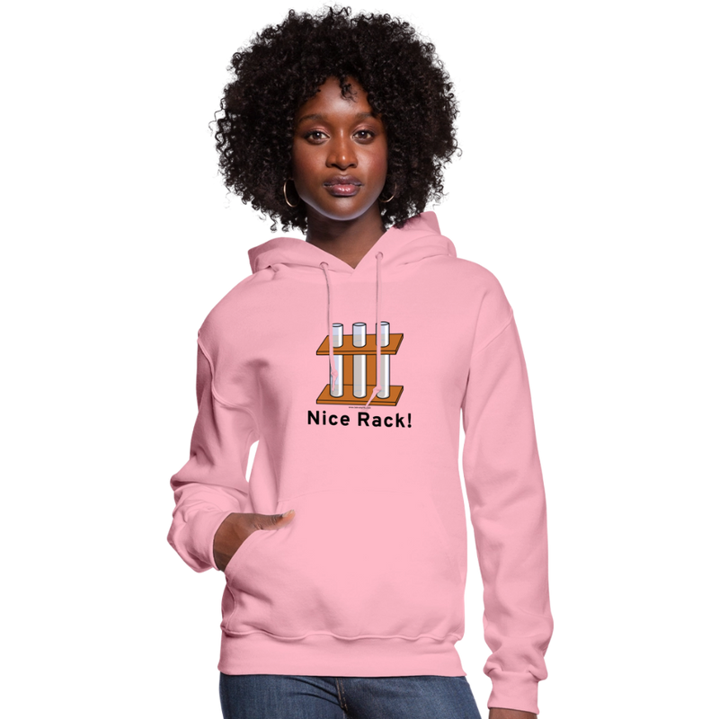 "Nice Rack" - Women's Hoodie - classic pink