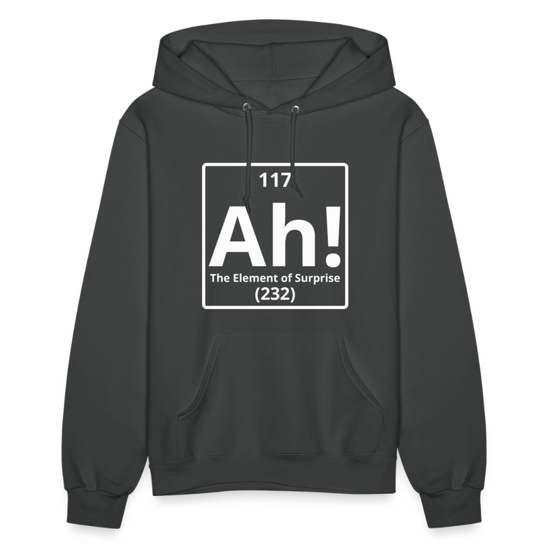"Ah! The Element of Surprise" Science T-Shirt – Funny Chemistry Shirt - Women's Hoodie - asphalt
