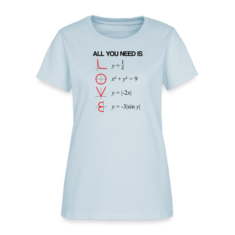 "All You Need is LOVE" - Women's T-Shirt - light blue