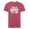 Fitted Cotton/Poly T-Shirt by Next Level - heather burgundy