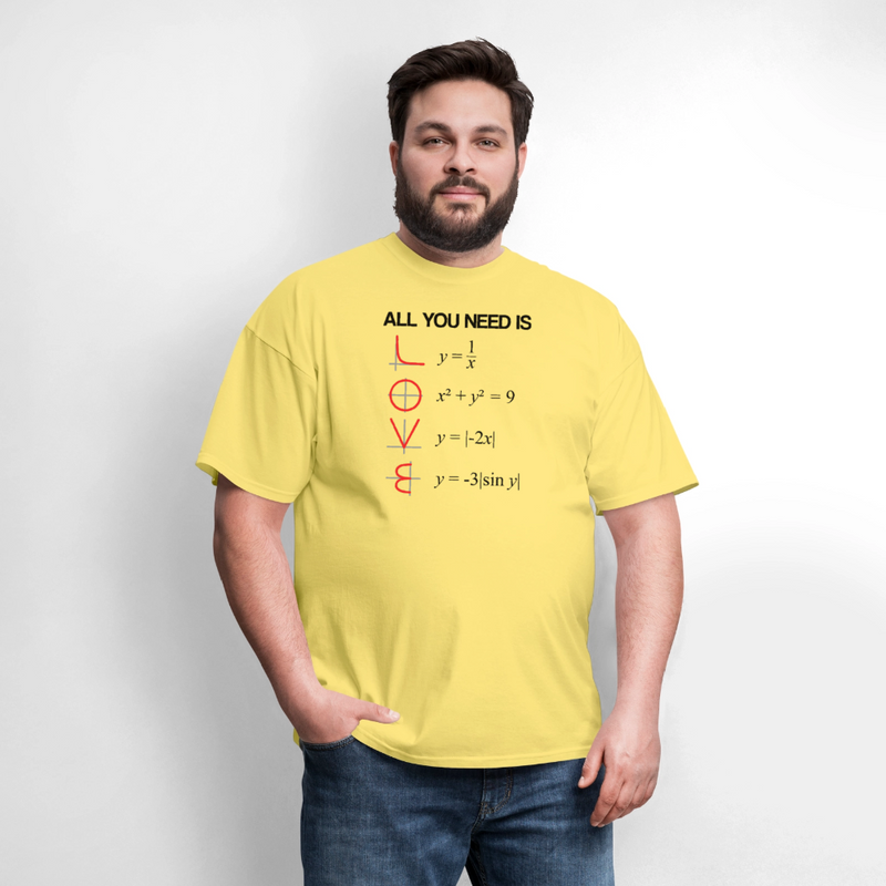 "All You Need Is LOVE" - Men's T-Shirt | GILDAN 5000 - cornsilk