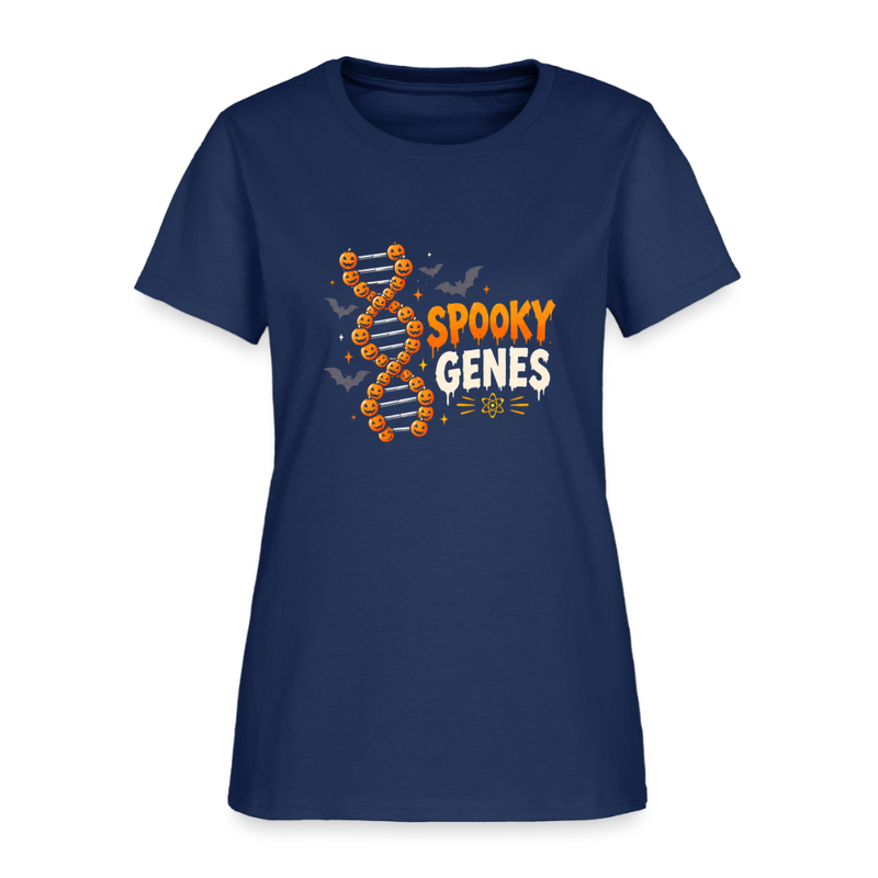Spooky Genes Halloween Women's T-Shirt -  blue dusk